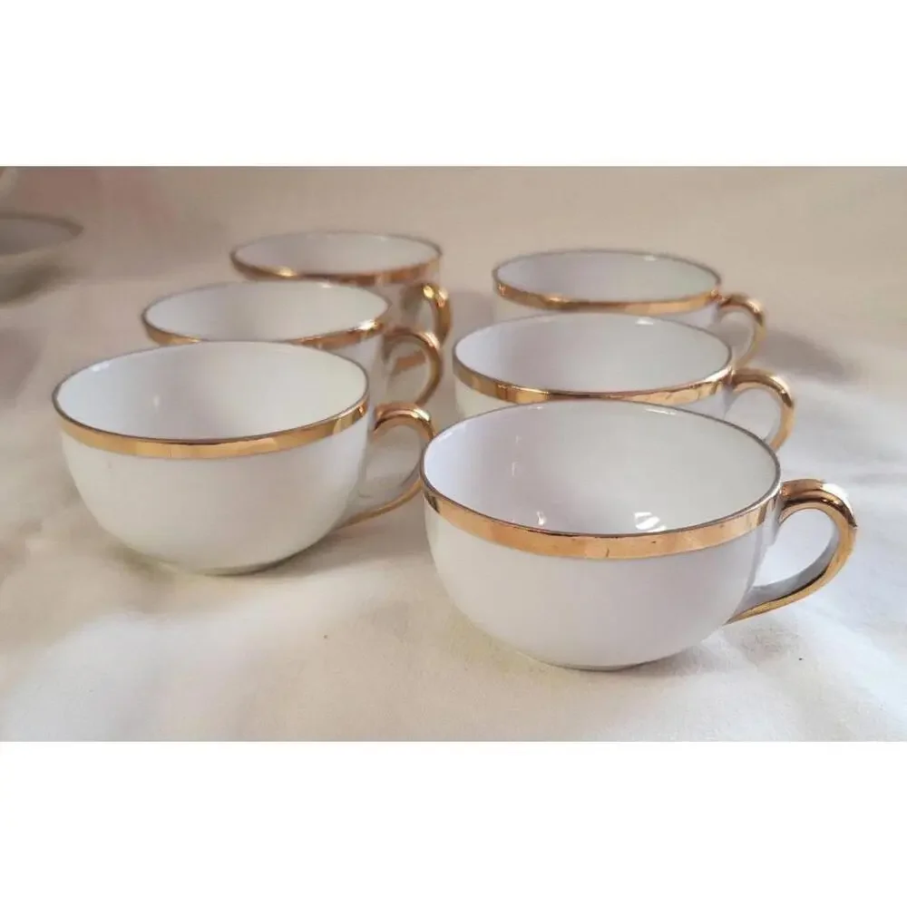 Vintage Noritake Goldena Children's Tea Set for 6 counti